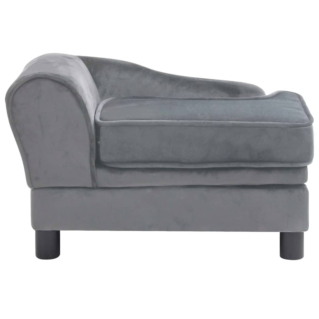 Divano per Cani Grigio 57x34x36 cm in Peluche