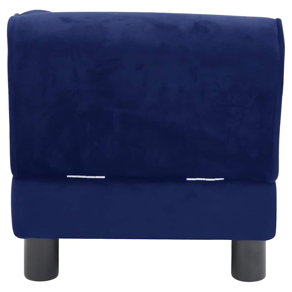 Divano per Cani Blu 57x34x36 cm in Peluche