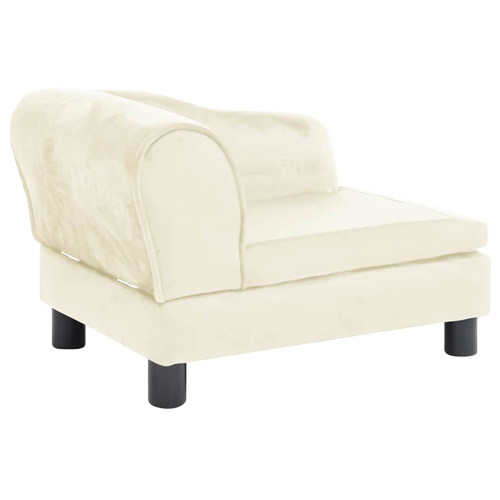 Divano per Cani Crema 57x34x36 cm in Peluche