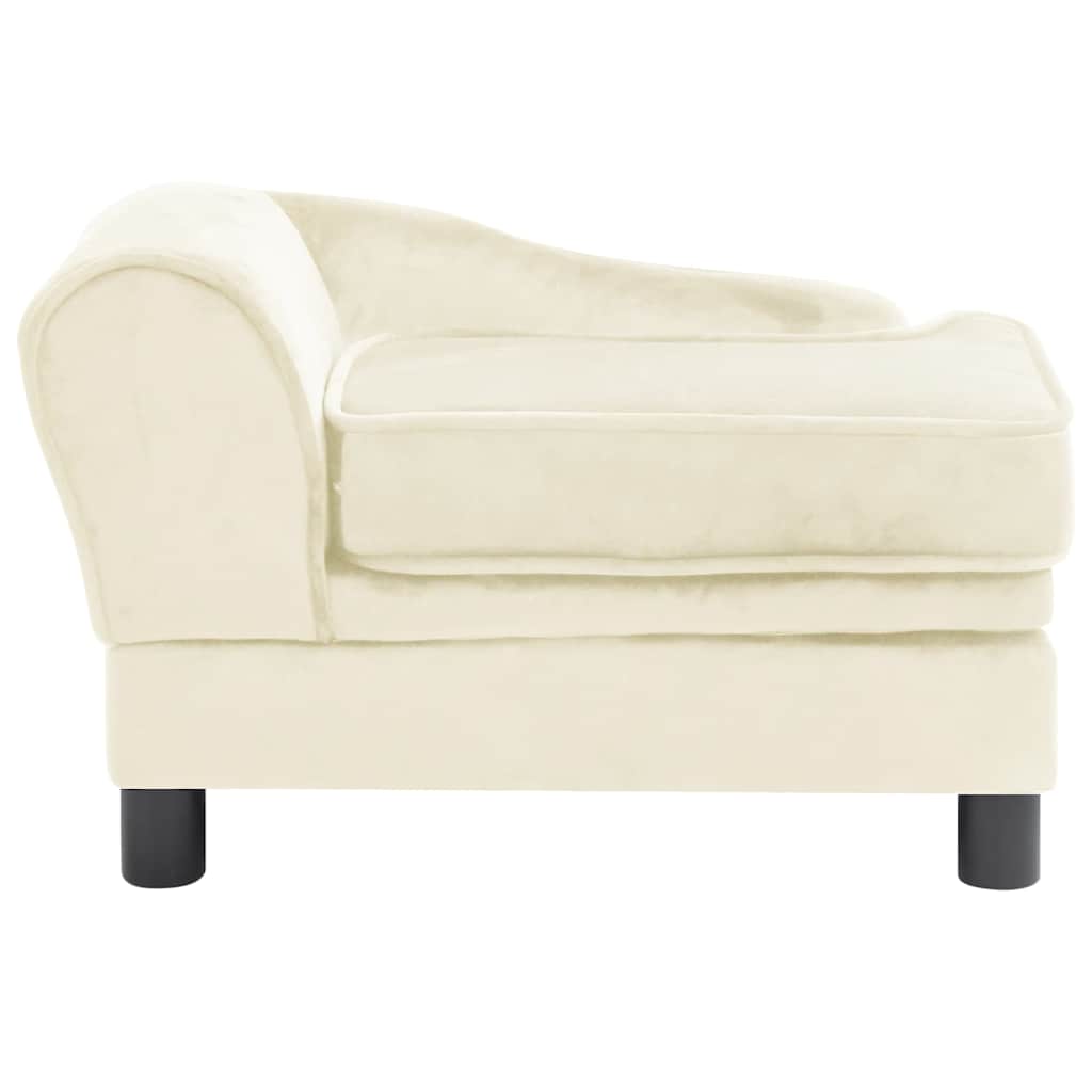 Divano per Cani Crema 57x34x36 cm in Peluche