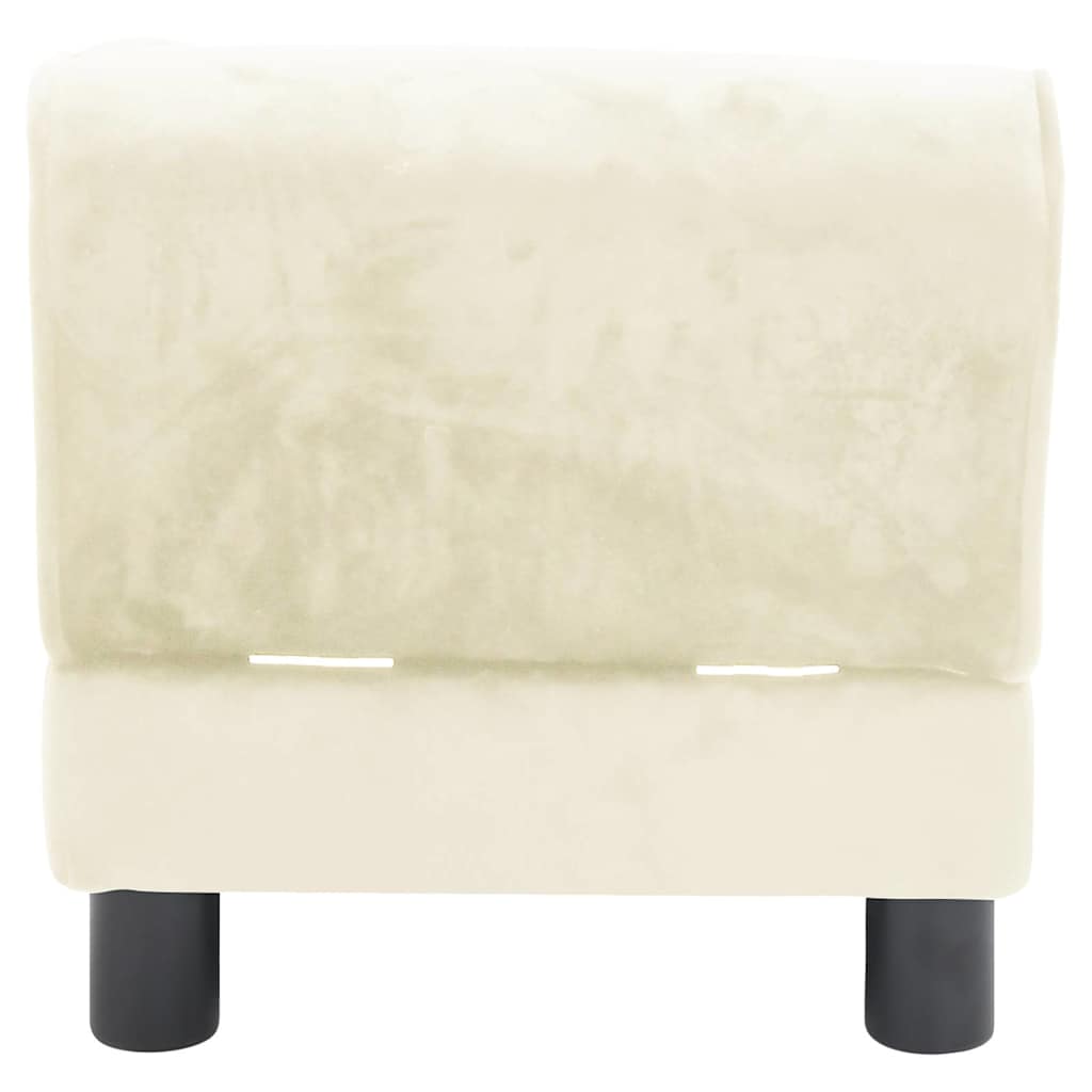Divano per Cani Crema 57x34x36 cm in Peluche