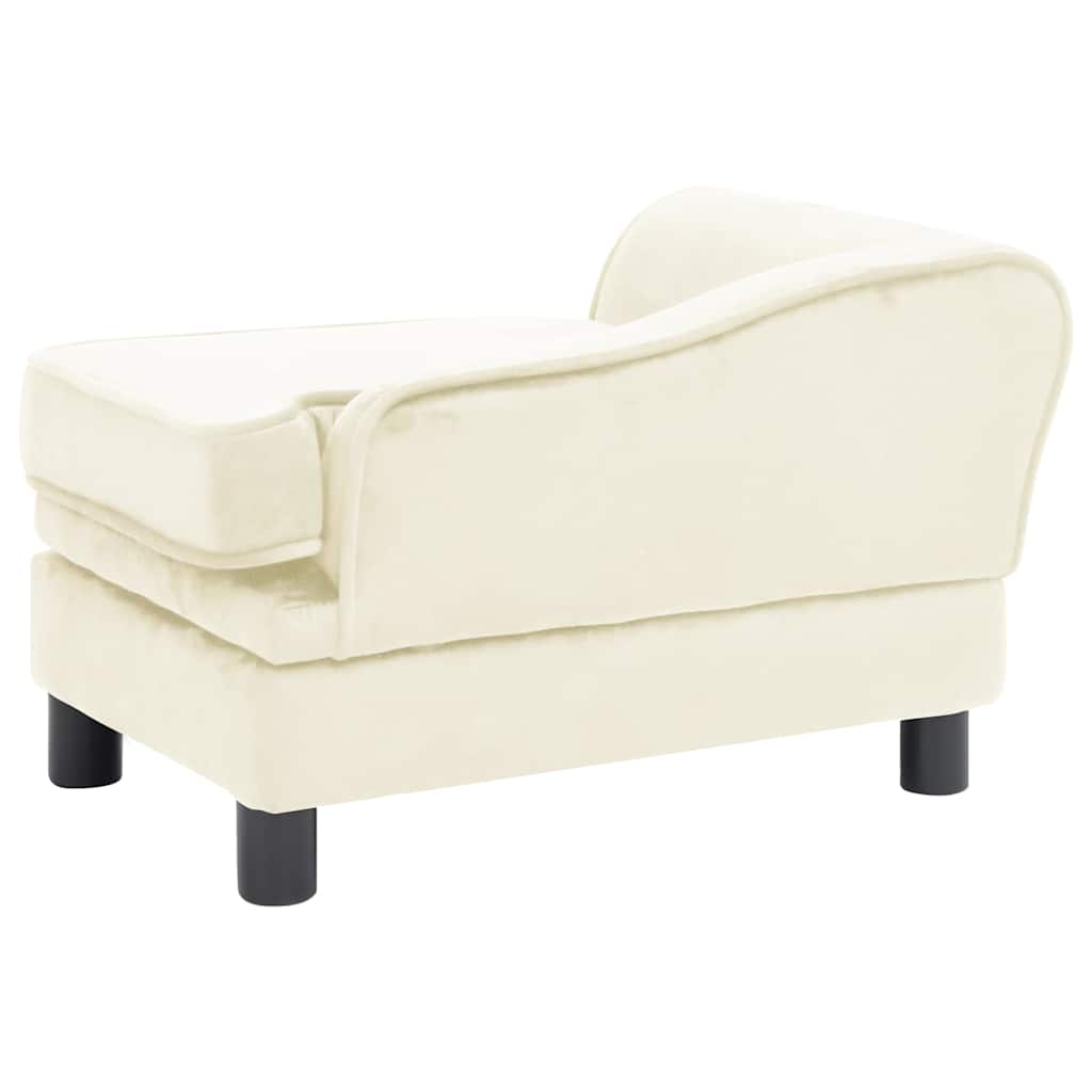 Divano per Cani Crema 57x34x36 cm in Peluche