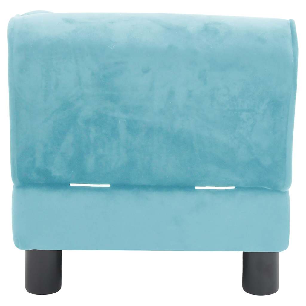 Divano per Cani Turchese 57x34x36 cm in Peluche