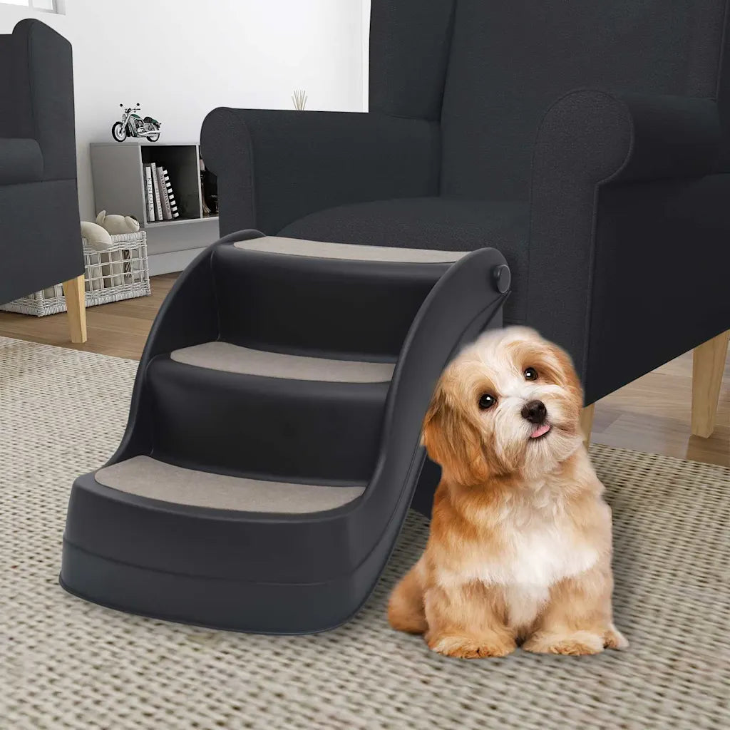 Scala per cani pieghevole con 3 gradini 38x50x38 cm