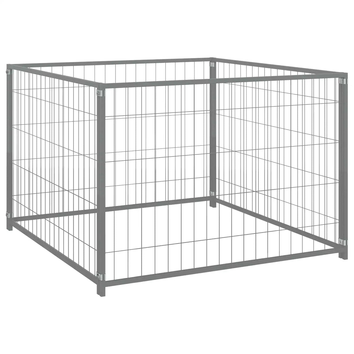 Gabbia per cani 300x100x70 cm in acciaio resistente