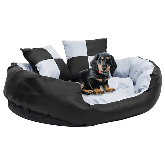 Cuscino per cani reversibile 85x70x20 cm con 2 cuscini piccoli