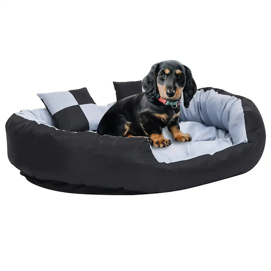 Cuscino per cani reversibile lavabile 110x80x23 cm con 2 cuscini piccoli