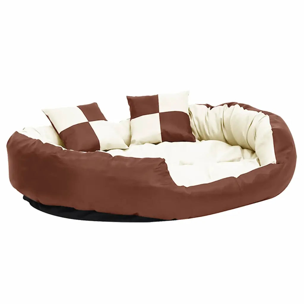 Cuscino per cani reversibile lavabile 110x80x23 cm con 2 cuscini piccoli