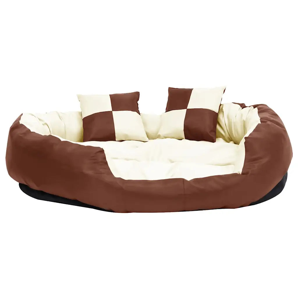 Cuscino per cani reversibile lavabile 110x80x23 cm con 2 cuscini piccoli