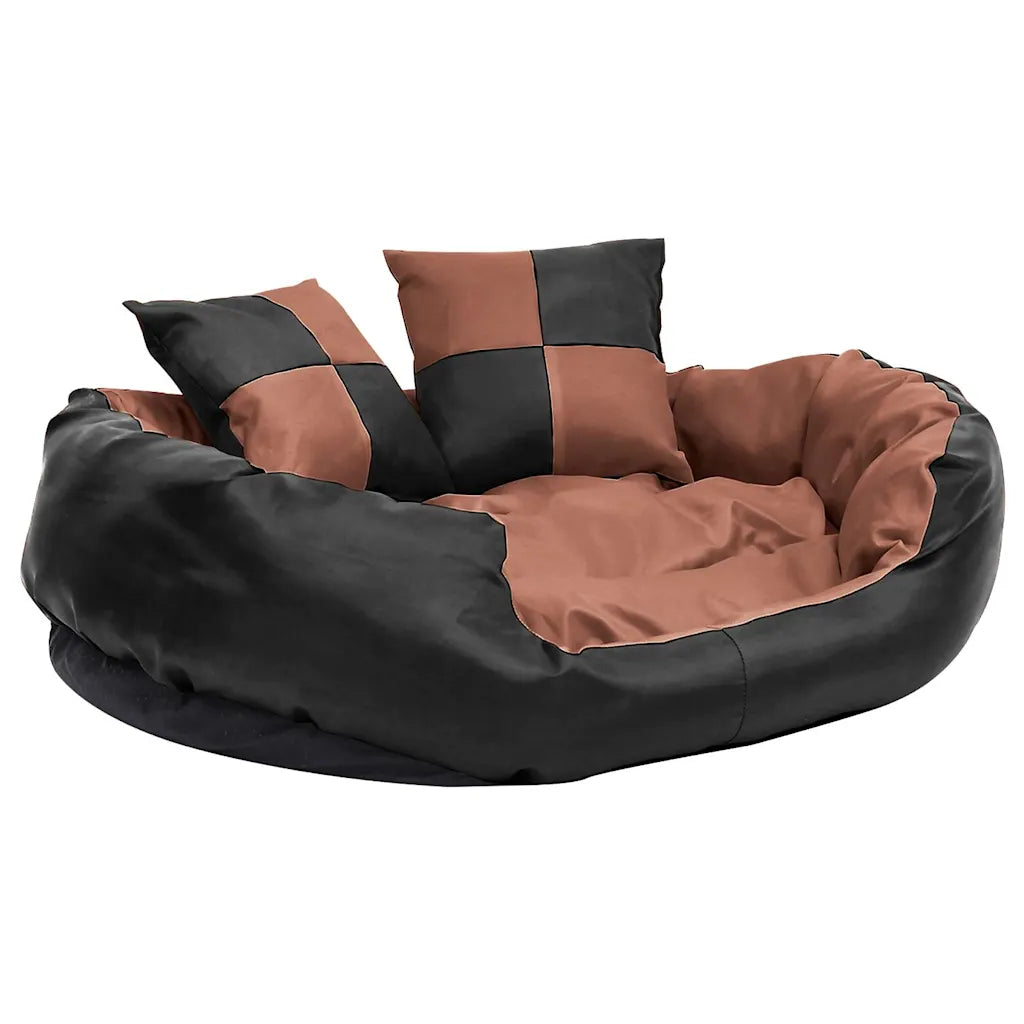 Cuscino per cani reversibile 85x70x20 cm con 2 cuscini piccoli