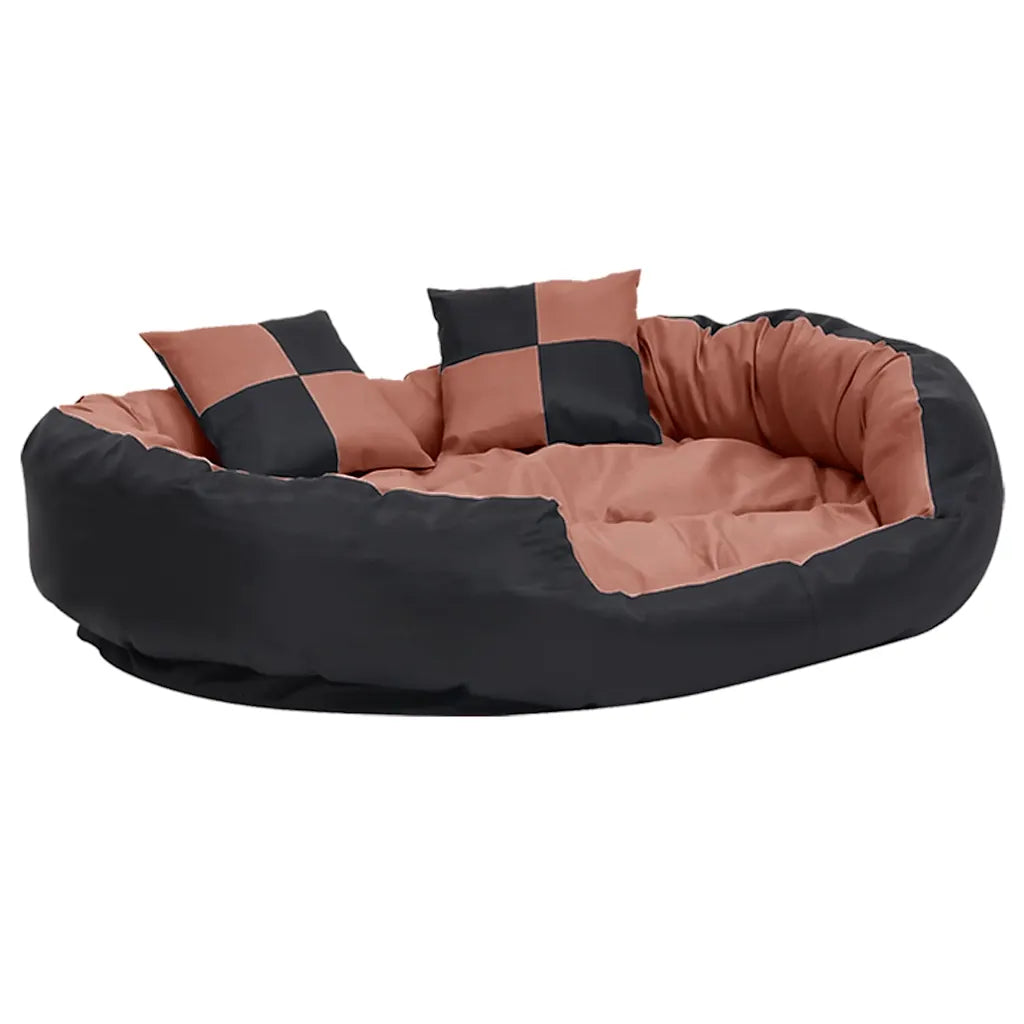 Cuscino per cani reversibile lavabile 110x80x23 cm con 2 cuscini piccoli
