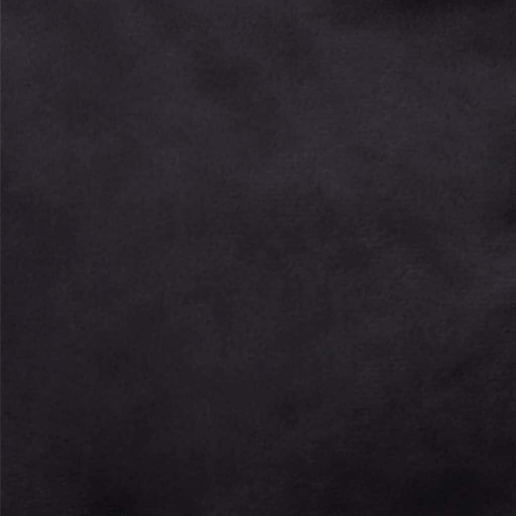 Lettino per Cani Nero 99x89x21 cm in Peluche e Similpelle