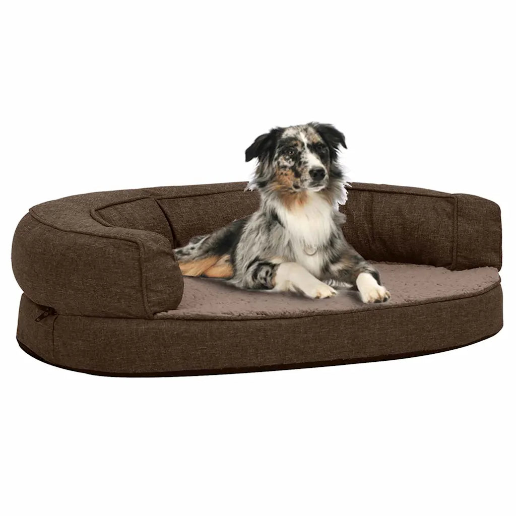 Letto per cani ergonomico in similpelle 75x53 cm