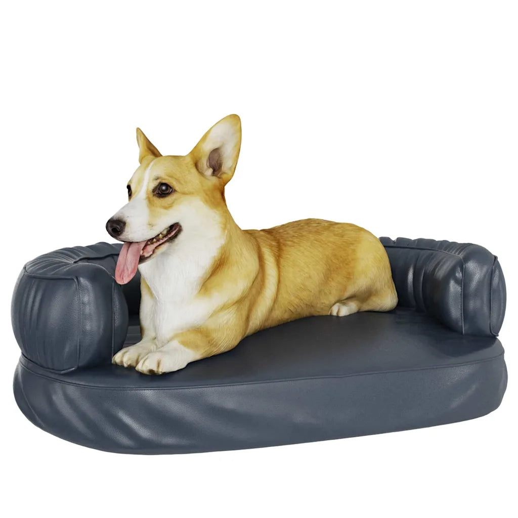 Letto per cani con gommapiuma 60x42x22 cm in similpelle