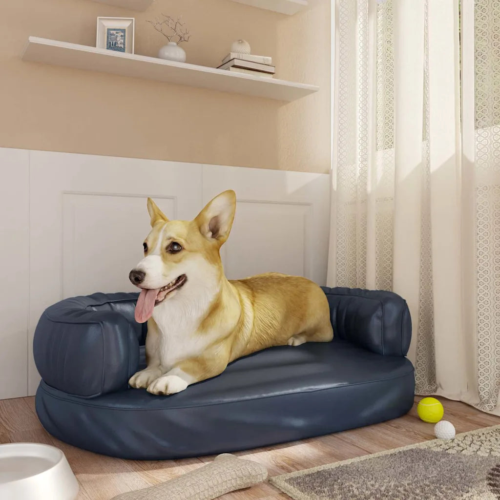 Letto per cani con gommapiuma 60x42x22 cm in similpelle