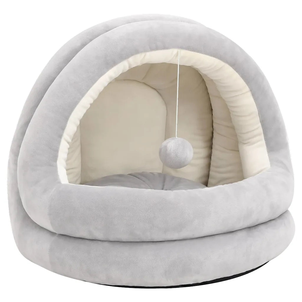 Letto per gatti 40x40x35 cm con imbottitura e balla sospesa