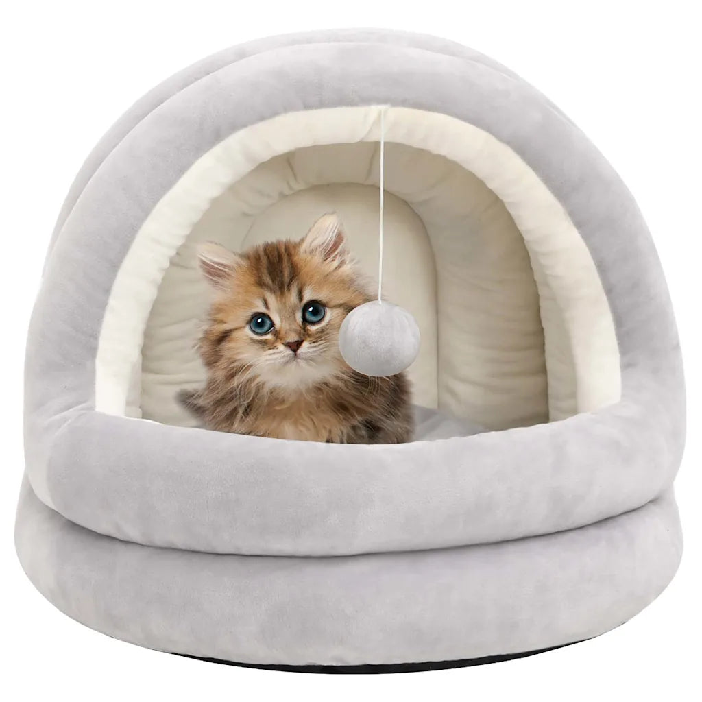 Letto per gatti 40x40x35 cm con imbottitura e balla sospesa