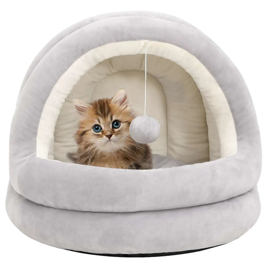 Letto per gatti 50x50x45 cm in pile con imbottitura