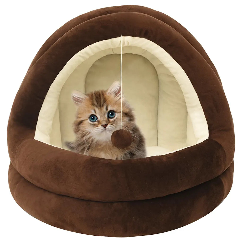 Letto per gatti 40x40x35 cm con imbottitura e balla sospesa