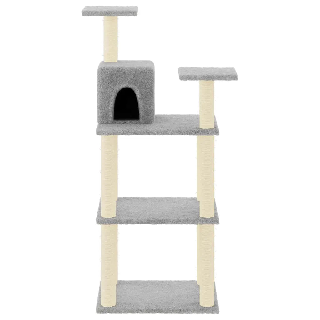 Albero per gatti con tiragraffi in sisal 66x41x118,5 cm