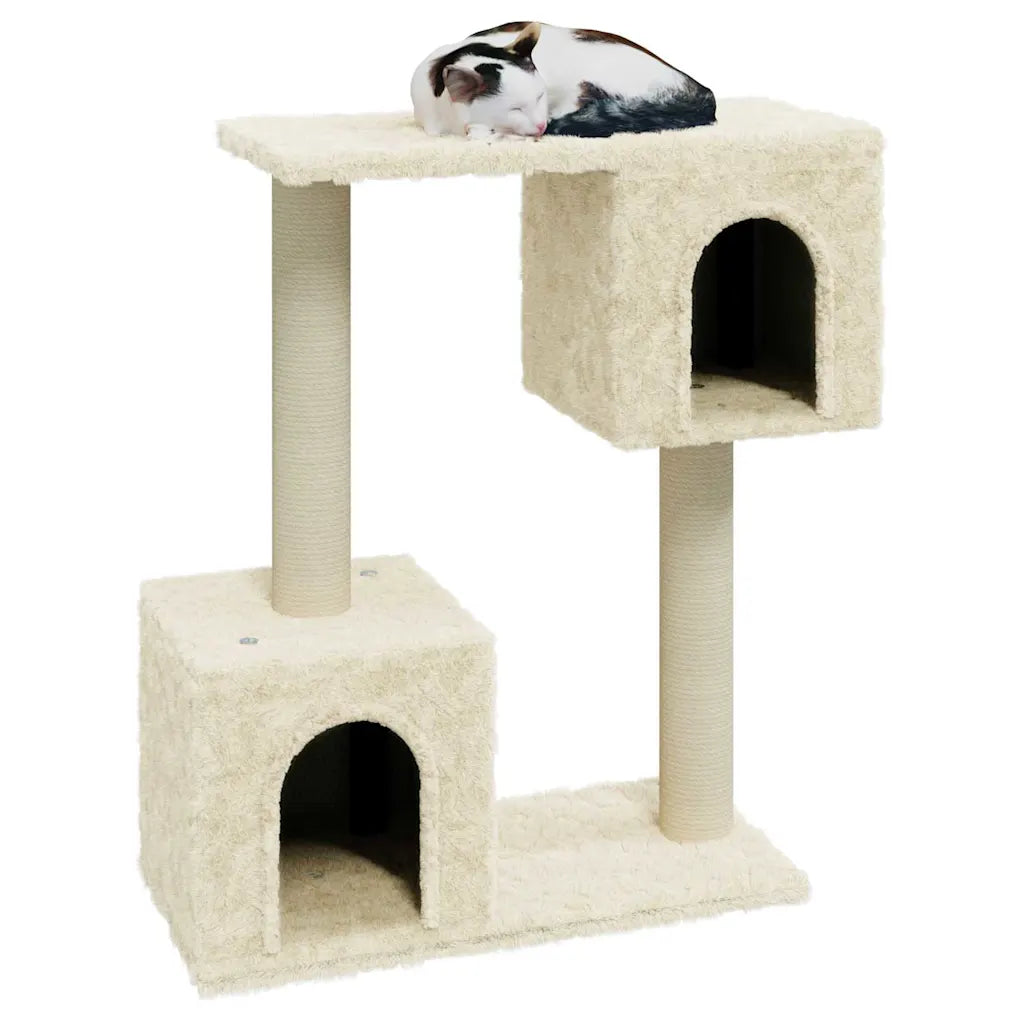 Albero per gatti con tiragraffi in sisal 55x22x60 cm