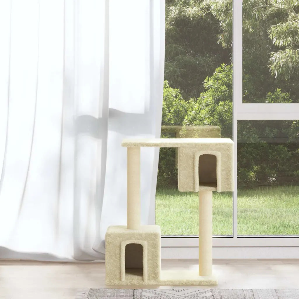 Albero per gatti con tiragraffi in sisal 55x22x60 cm