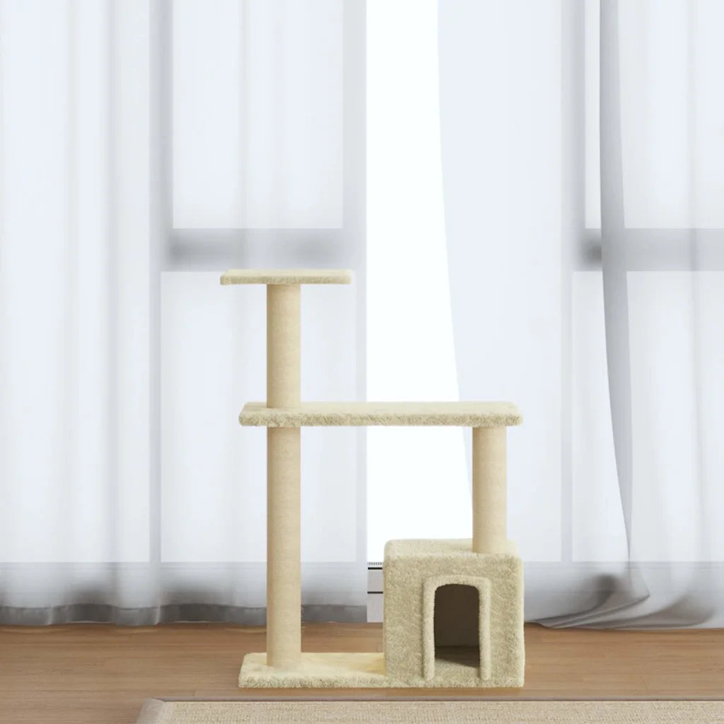 Albero per gatti con tiragraffi in sisal 70 cm