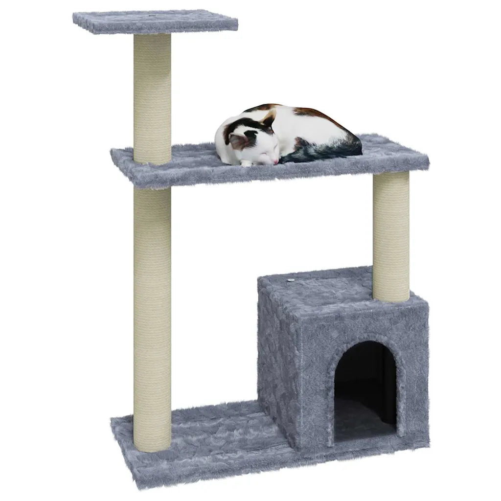Albero per gatti con tiragraffi in sisal 70 cm