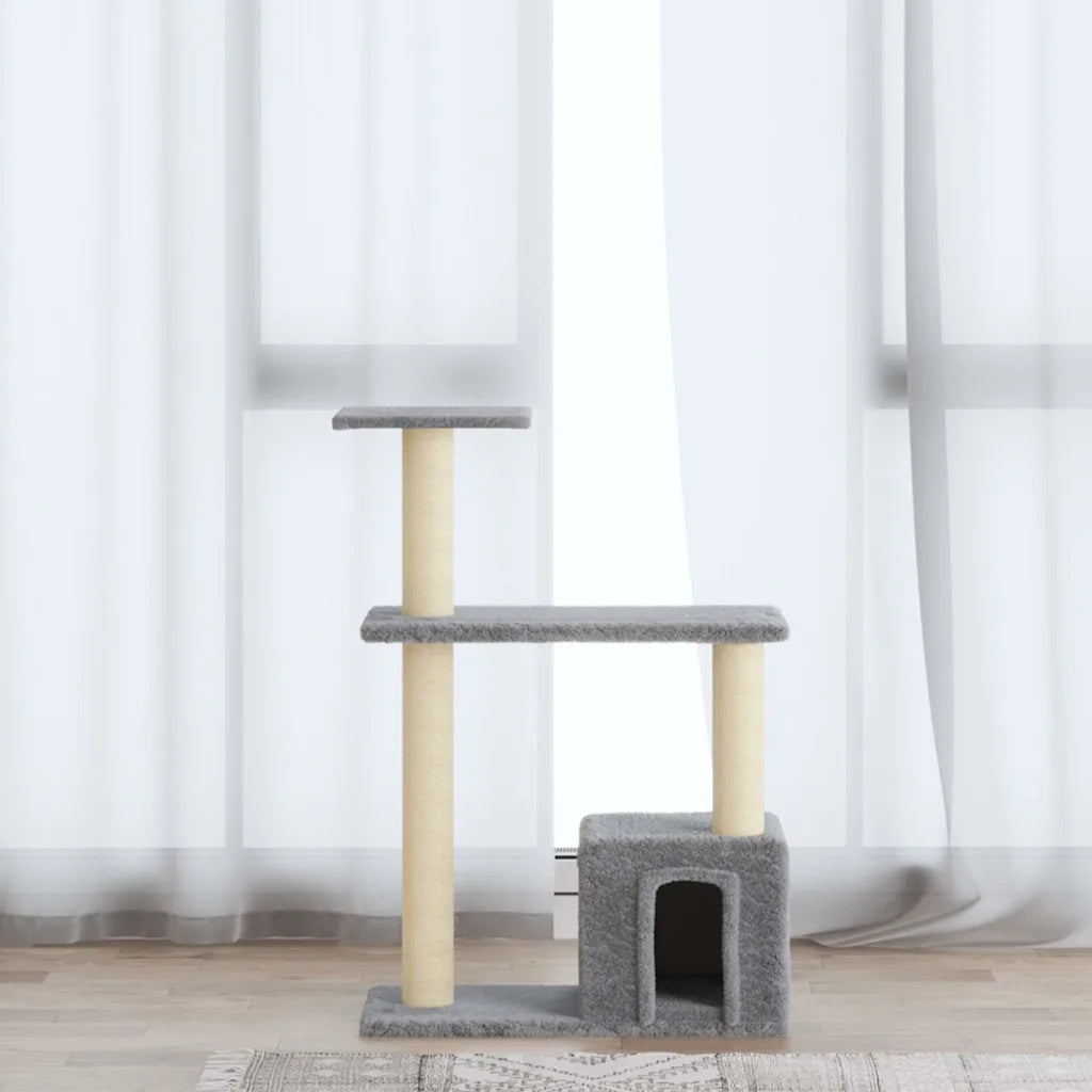 Albero per gatti con tiragraffi in sisal 70 cm
