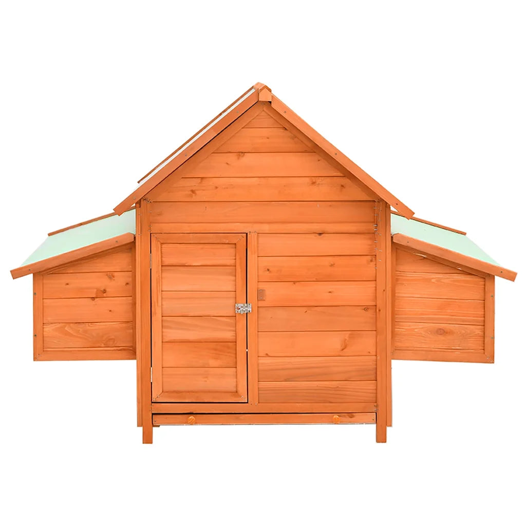 Pollaio 150x96x110 cm in legno massello di abete