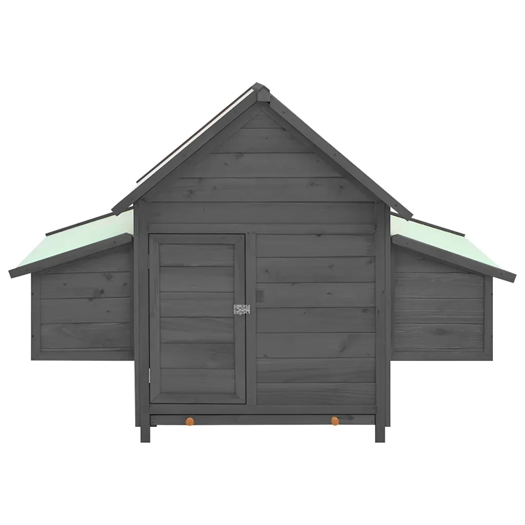 Pollaio 150x96x110 cm in legno massello di abete