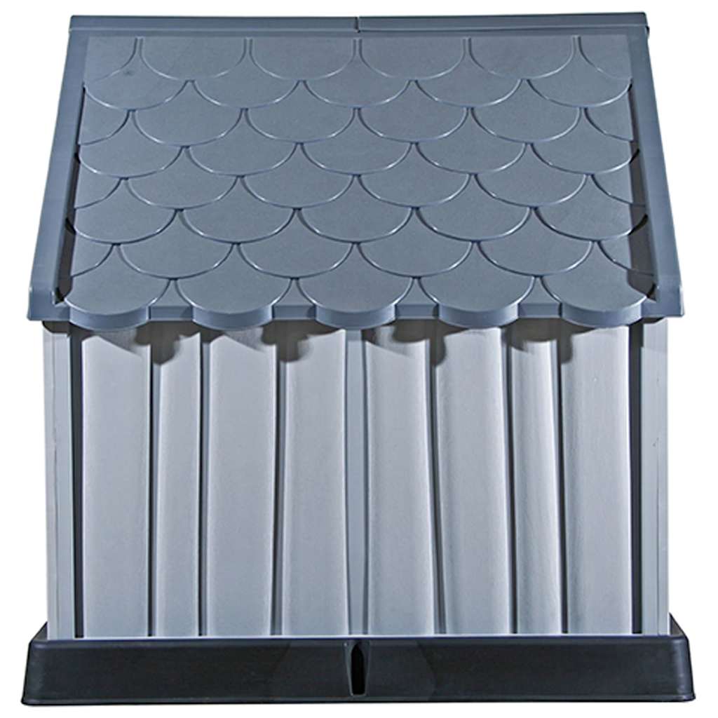 Cuccia per Cani Grigia 92x87x91 cm in Plastica