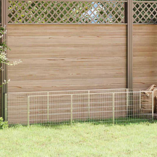 Gabbia per Cani Argento 3 m² in Acciaio