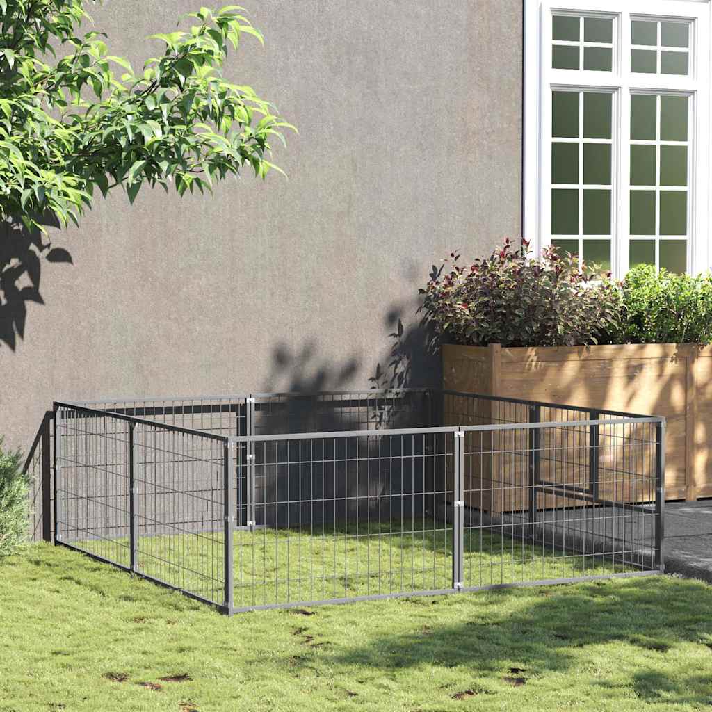 Gabbia per Cani 4 m² in Acciaio