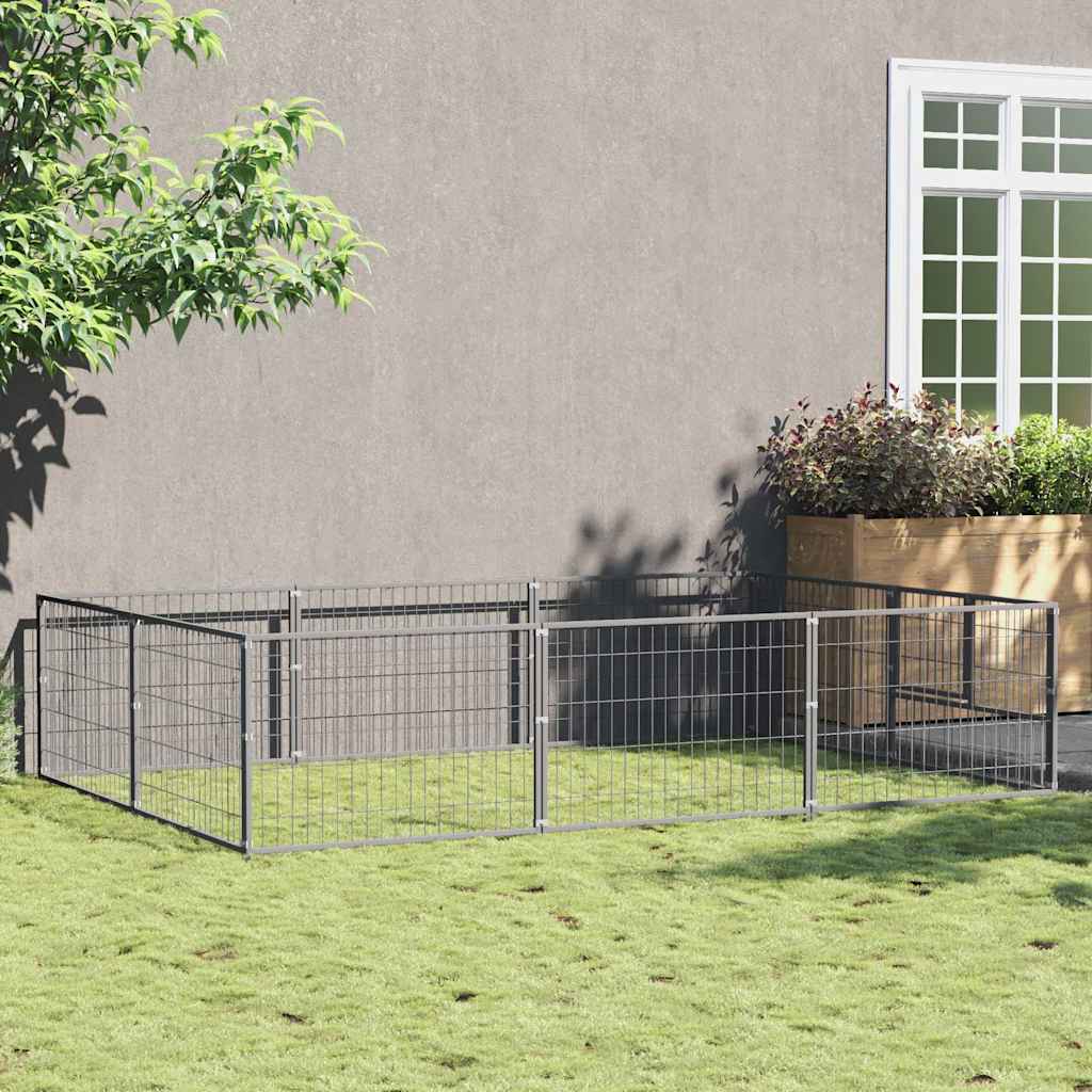 Gabbia per Cani 6 m² in Acciaio