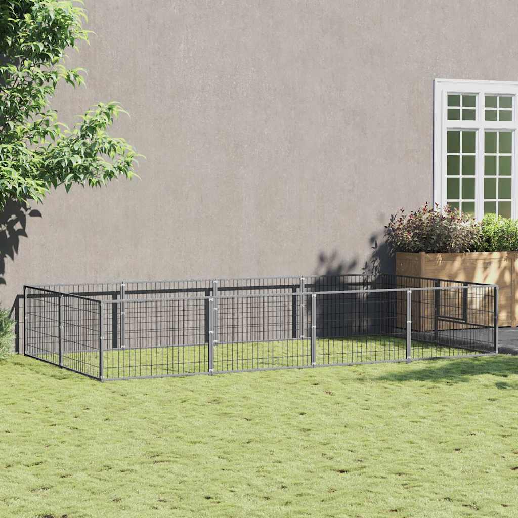 Gabbia per Cani 8 m² in Acciaio