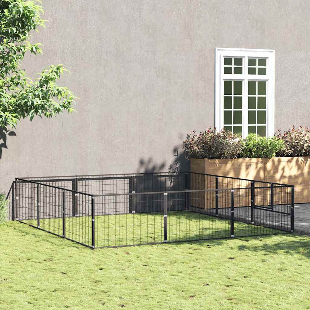 Gabbia per Cani 9 m² in Acciaio