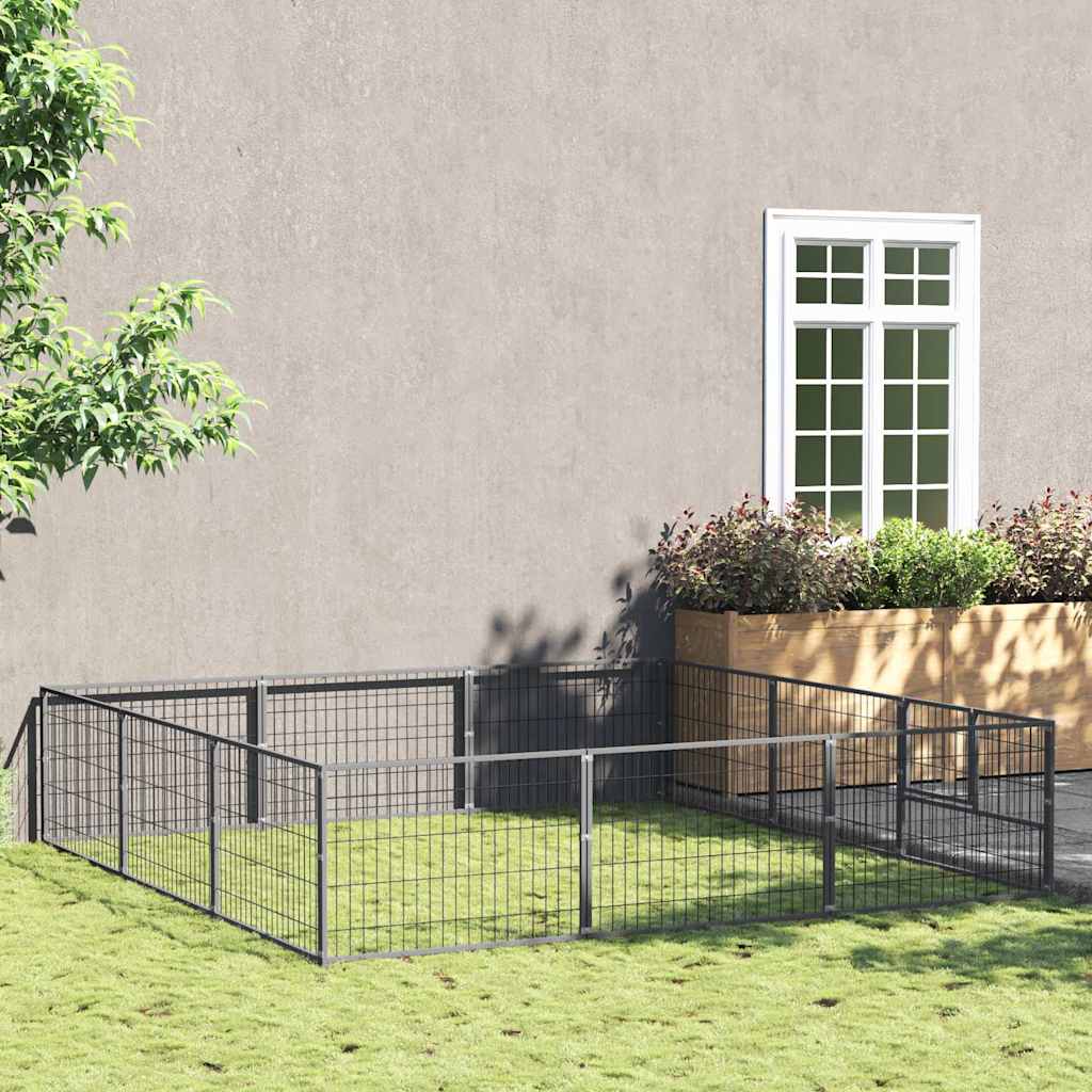 Gabbia per Cani 9 m² in Acciaio