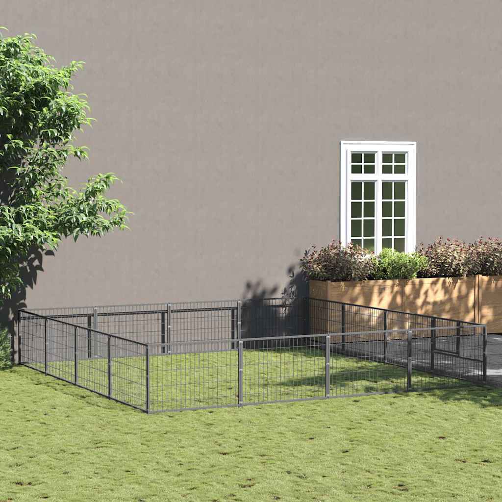 Gabbia per Cani 16 m² in Acciaio