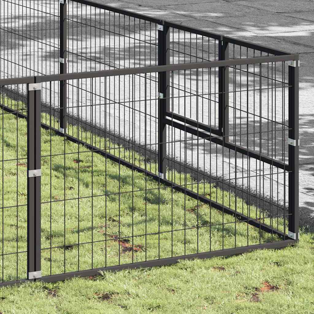 Gabbia per Cani Argento 64 m² in Acciaio