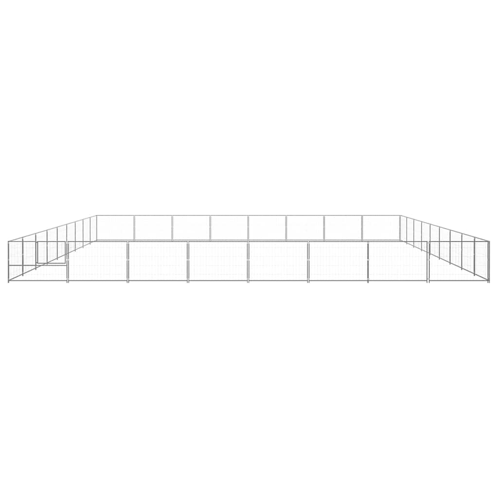 Gabbia per Cani Argento 72 m² in Acciaio