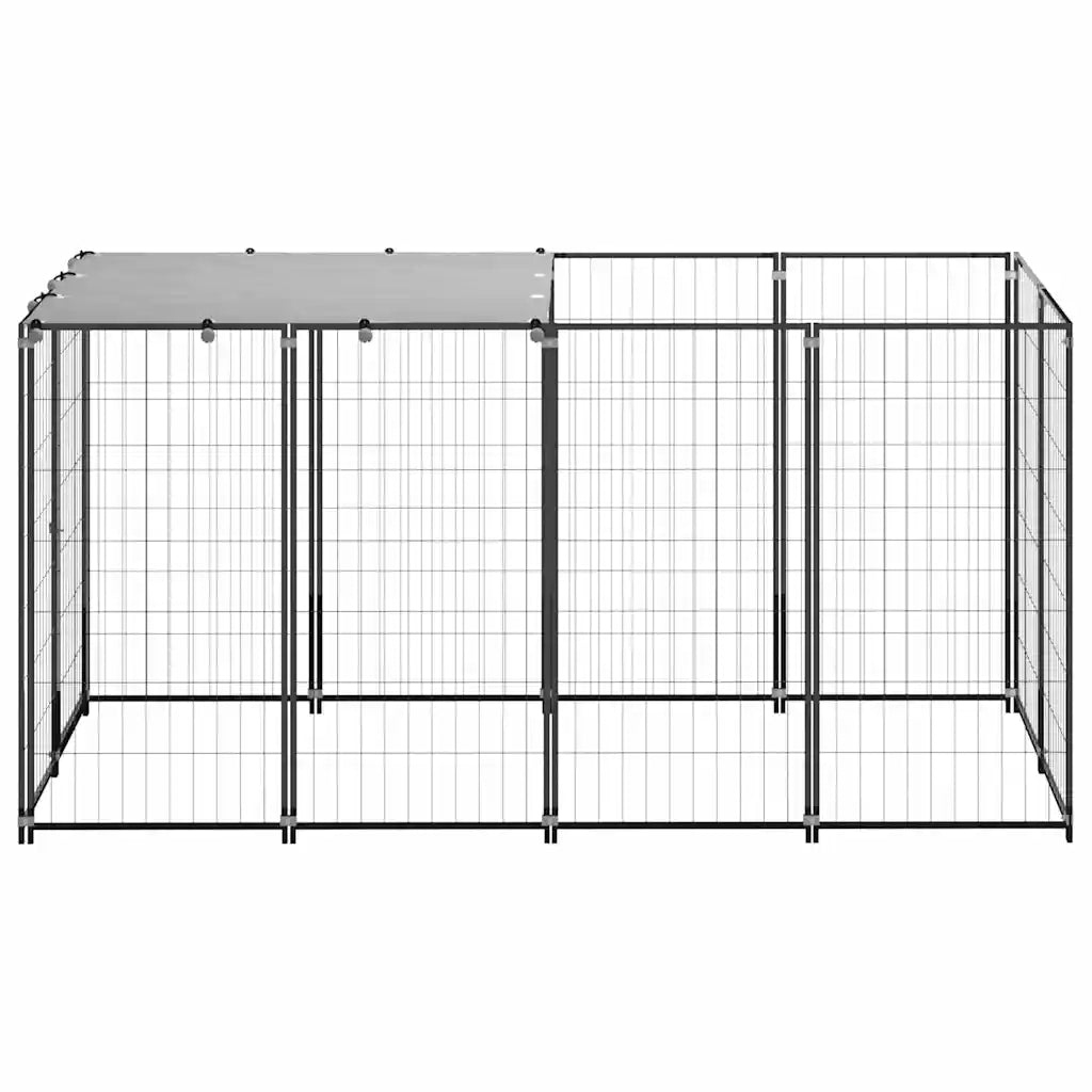 Gabbia per cani 220x110x110 cm in acciaio
