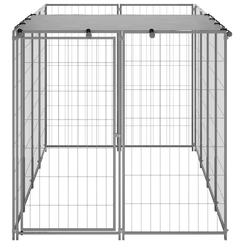 Gabbia per cani 220x110x110 cm in acciaio