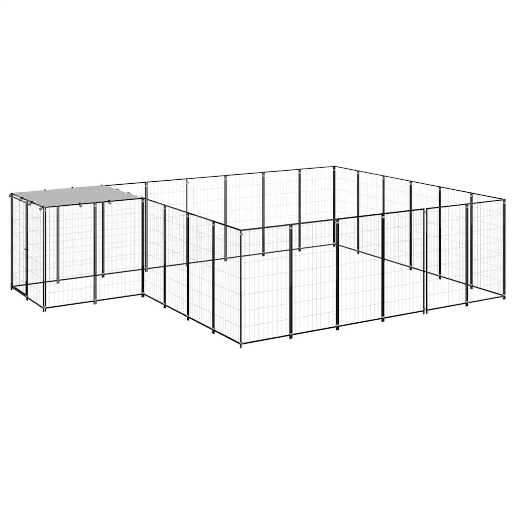 Gabbia per cani 12,1 m² in acciaio 440x330x110 cm