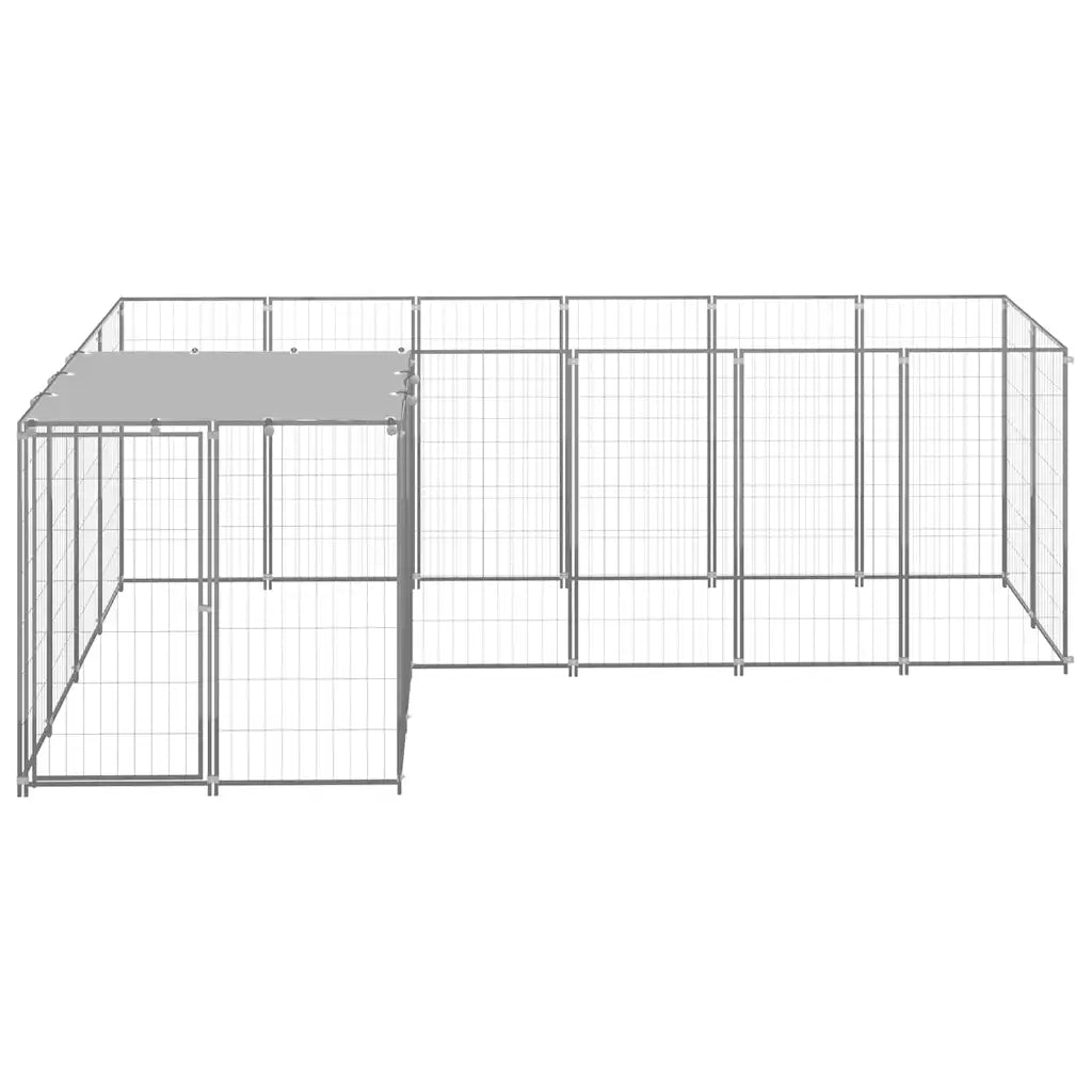 Gabbia per cani 4,84 m² in acciaio 220x330x110 cm