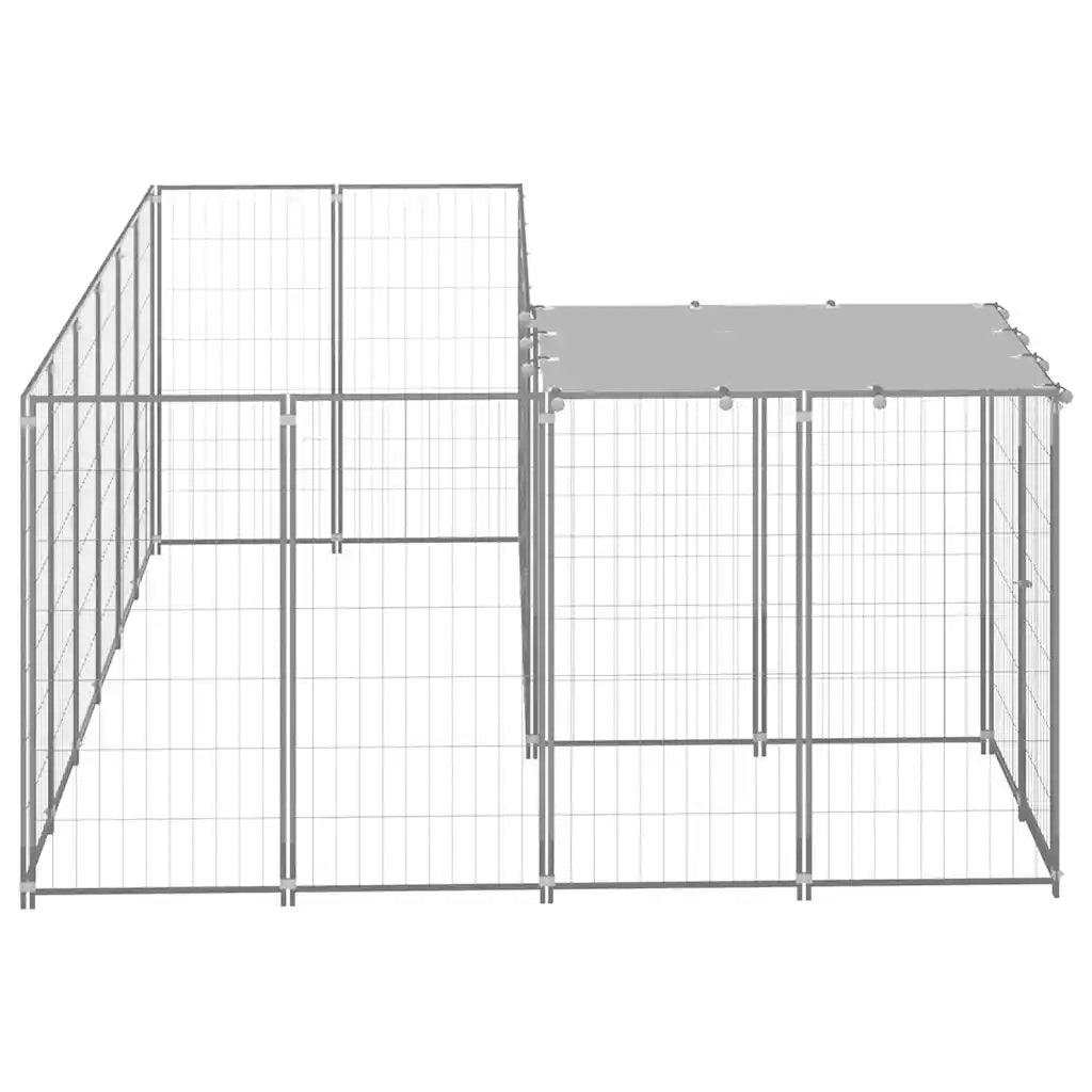 Gabbia per cani 4,84 m² in acciaio 220x330x110 cm