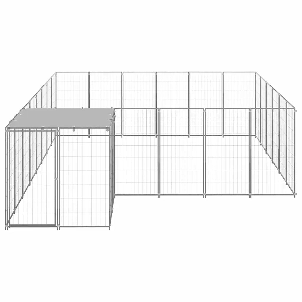Gabbia per cani 12,1 m² in acciaio 440x330x110 cm