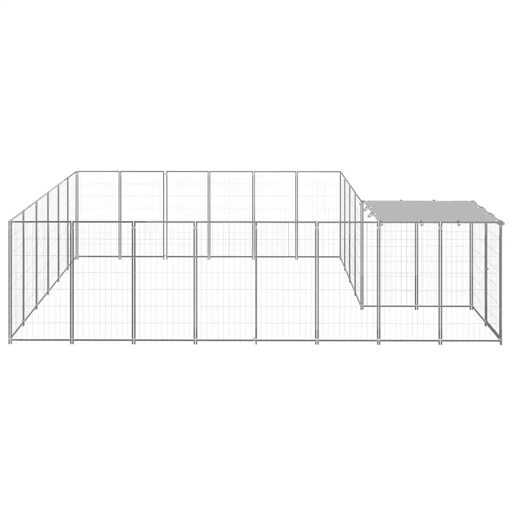 Gabbia per cani 12,1 m² in acciaio 440x330x110 cm