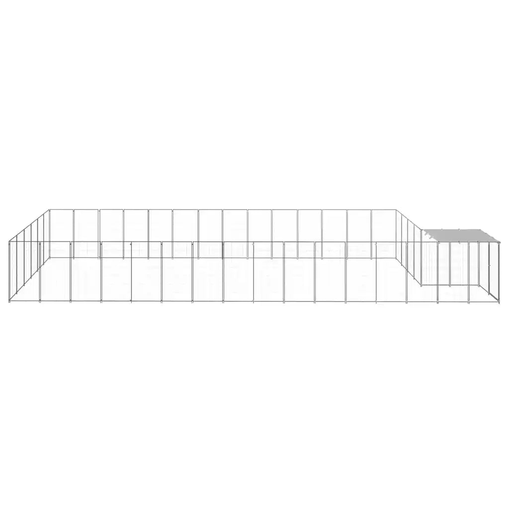 Gabbia per cani in acciaio 880 x 330 x 110 cm