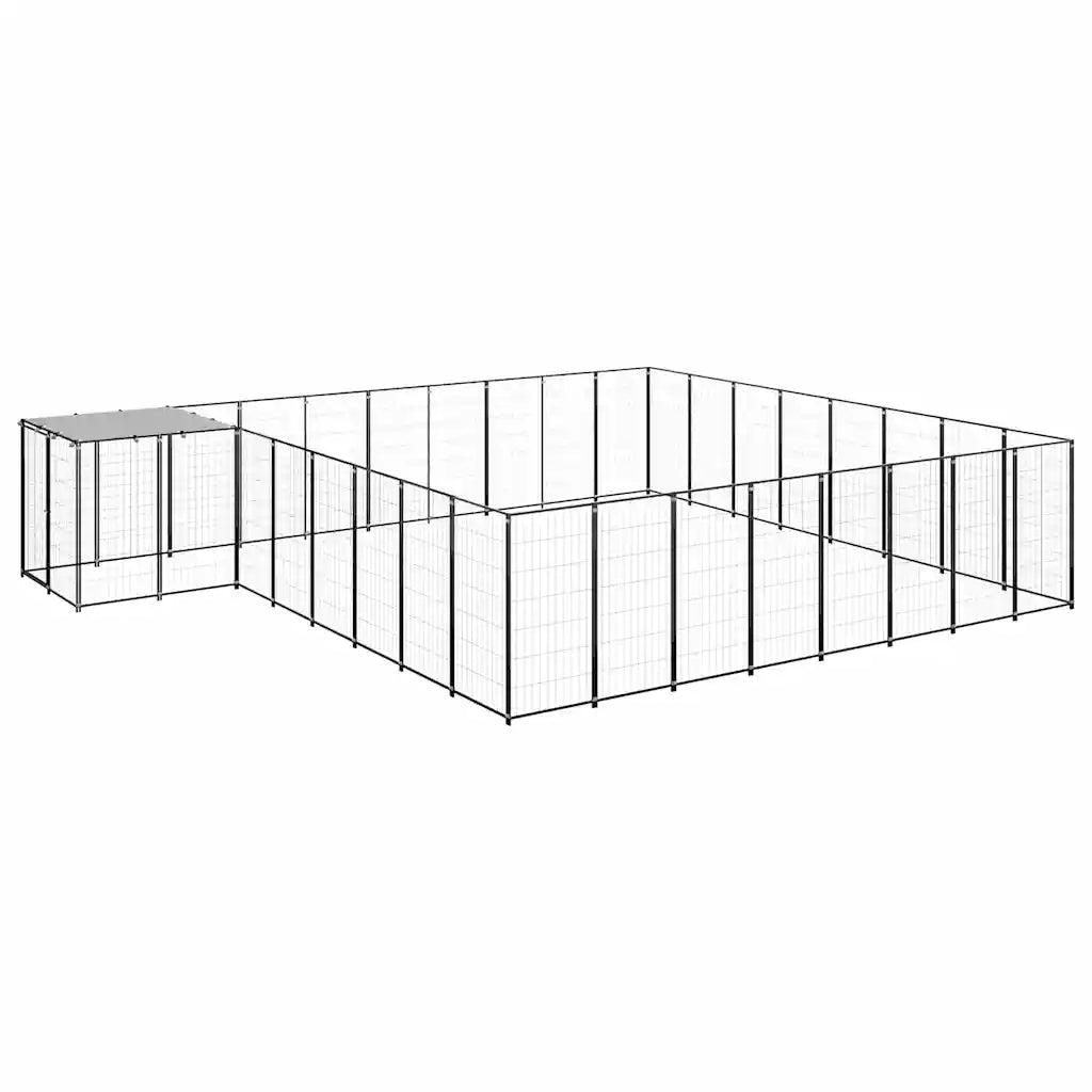 Gabbia per cani 550x440x110 cm in acciaio e polietilene